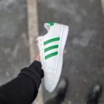 کفش اسپرت سفید سبز مردانه