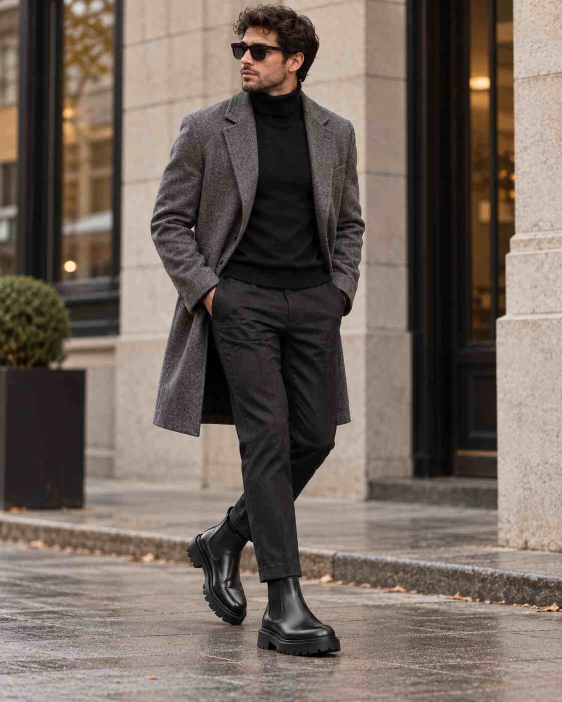 شلوار پارچه ای با بوت