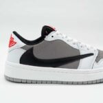 کتونی ترویس سفید طوسی ست زوج