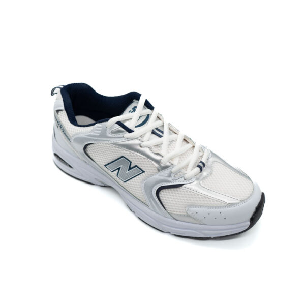 کتونی نیوبالانس 530 سفید نقره ای زنانه و مردانه