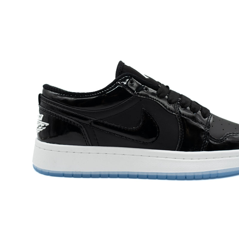 کتونی جردن 1 مشکی ورنی مردانه