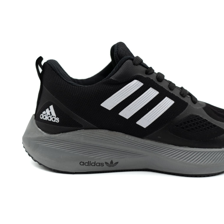 کفش اسپرت آدیداس مشکی طوسی مردانه