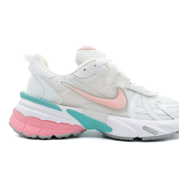 کتونی نایک V2K سفید صورتی دخترانه