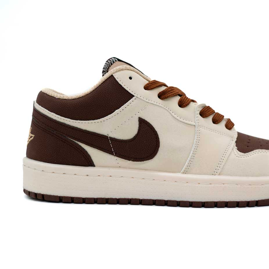 کتونی کژوال جردن وان قهوه ای کرم