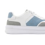 کتونی مردانه Bershka سفید آبی t بزرگپاکتونی مردانه Bershka سفید آبی t بزرگپا سایز 45