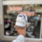 کتونی نایک ایرفورس سفید طوسی سایز 41