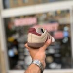 کفش اسپرت سامبا نسکافه ای زرشکی