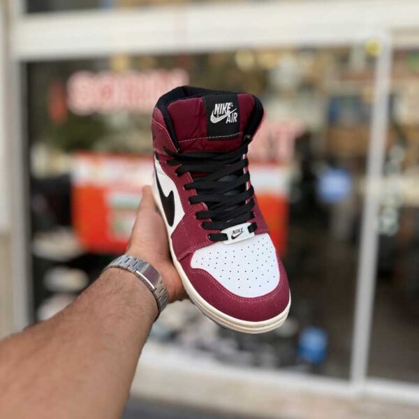 خرید کتونی ایرجردن 1 زرشکی سفید