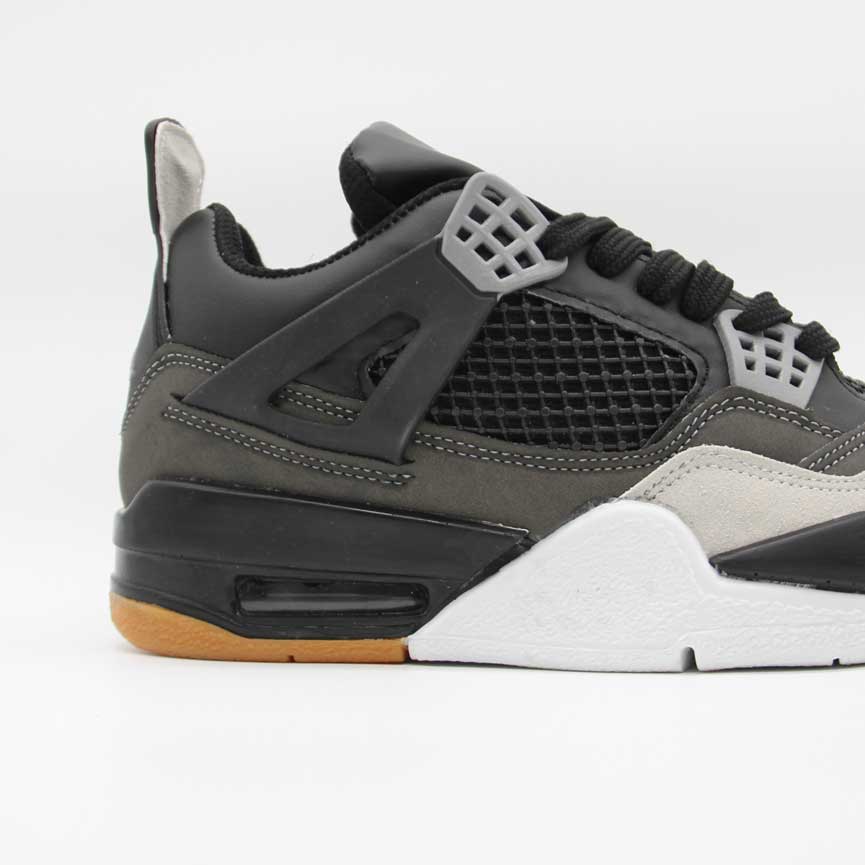 کفش جردن 4 مشکی طوسی مردانه