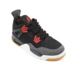 کتونی جردن 4 طوسی مشکی پسرانه