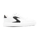 کتونی اسکیچرز کژوال سفید مشکی بزرگپا