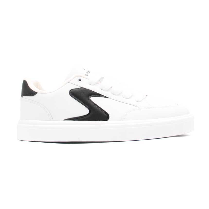 کتونی اسکیچرز کژوال سفید مشکی بزرگپا