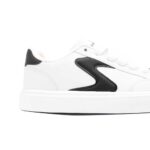 کتونی اسکیچرز کژوال سفید مشکی سایز 45