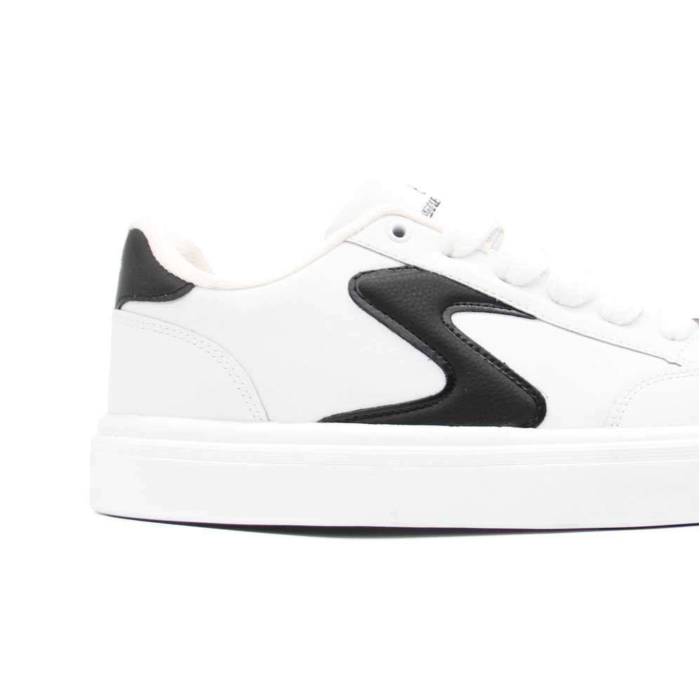 کتونی اسکیچرز کژوال سفید مشکی سایز 45