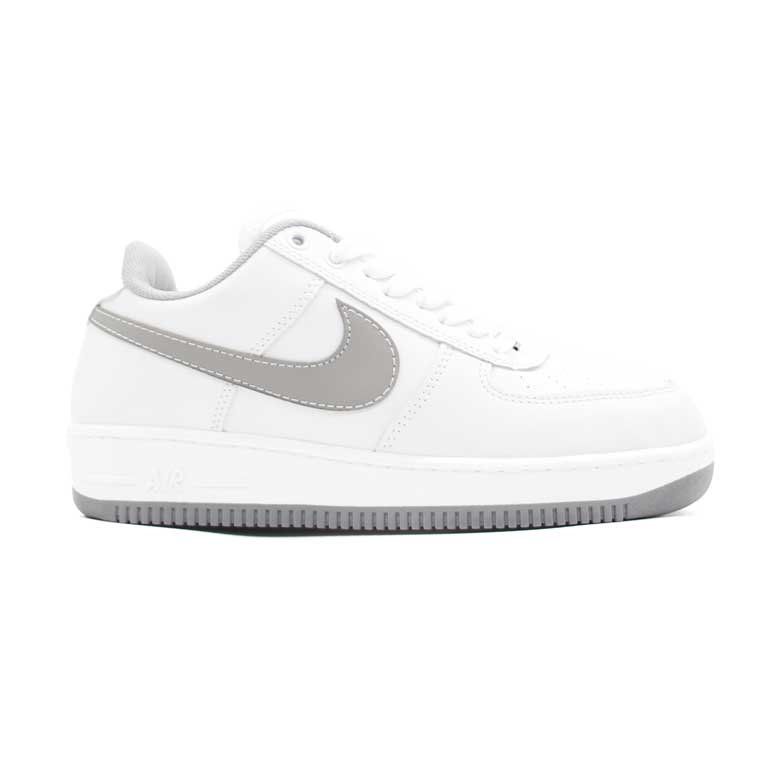 نایک ایرفورس سفید طوسی دخترانه