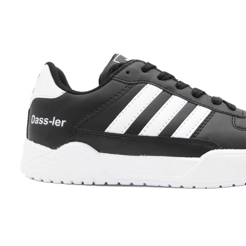 کتونی آدیداس داسلر مشکی سفید مردانه