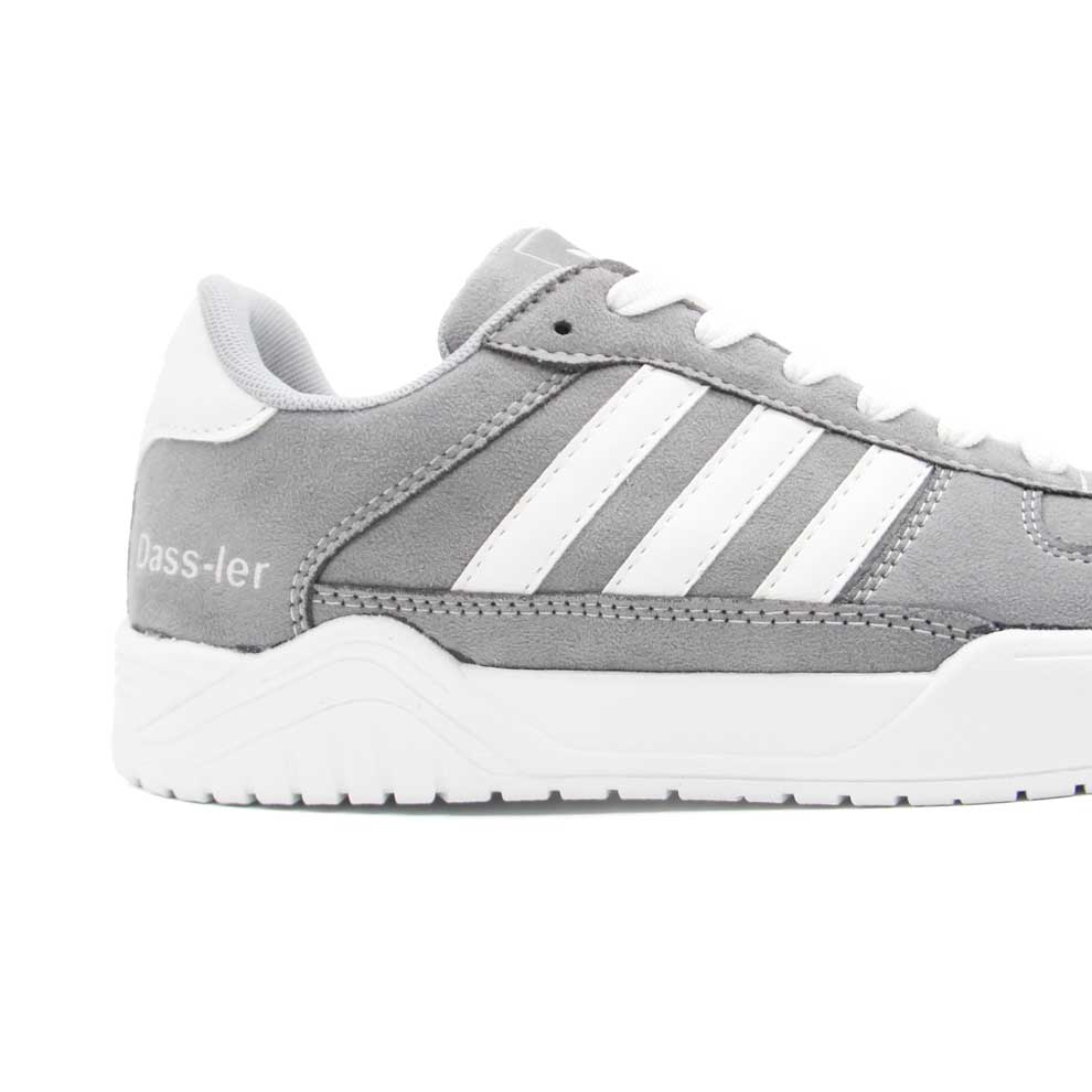 کتونی آدیداس داسلر طوسی سفید مردانه