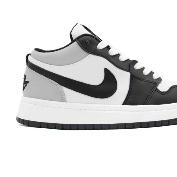 کتونی جردن 1 سفید طوسی مشکی دخترانه